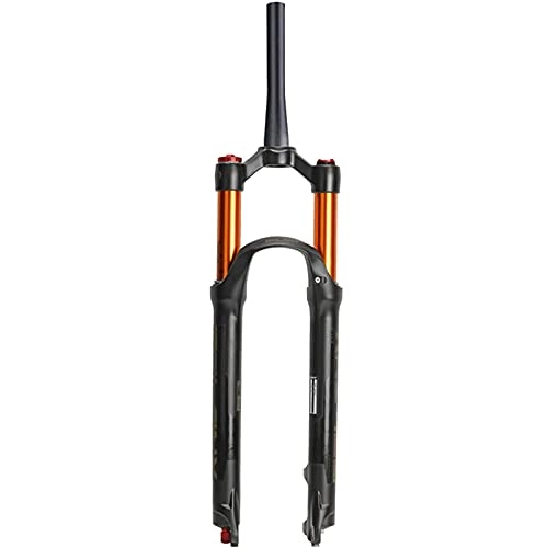 Mountain Bike Fork : Bktmen Mountain Bike Front Forks Straight / Tapered Tube Rebound Adjustment Air Suspension Front Fork Manual / Remote Lockout (Color : Tapered Manual, Size : 26 inches)