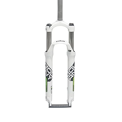Mountain Bike Fork : Bolany Bicycle Fork Mountain Bike Forks 26 / 27.5 Inch Suspension Mechanical Fork Aluminum Alloy MTB Fork 29 In Bicycle Forks New (Color : White Green 27.5)