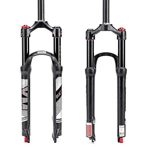 Mountain Bike Fork : BUCKLOS 26 / 27.5 / 29 Travel 120mm MTB Air Suspension Fork, Rebound Adjust 1 1 / 8 Straight / Tapered Tube QR 9mm Manual / Remote Lockout XC AM Ultralight Mountain Bike Front Forks