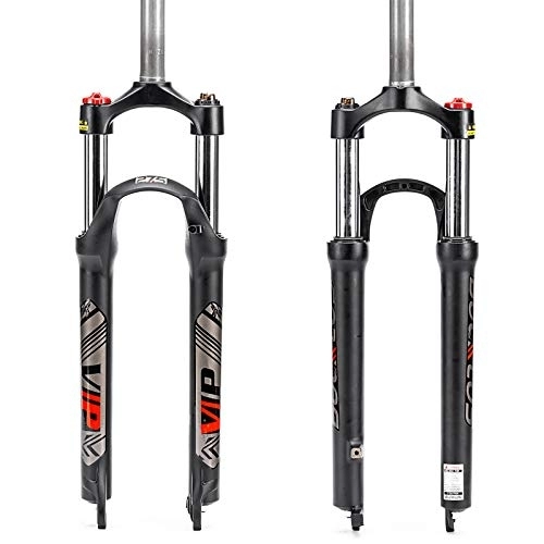 Mountain Bike Fork : BUCKLOS《US Stock》MTB Suspension Fork 26 / 27.5 / 29 Inches, 28.6mm Straight Tube Spring Front Fork QR 9mm Travel 100mm Mountain Bike Fork Manual Locking XC Bicycle Forks