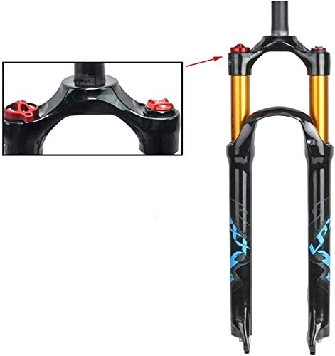 Mountain Bike Fork : BZLLW Bicycle Fork, Mountain Bike Fork, 26 / 27.5 / 29inch MTB Bicycle Fork, Magnesium Alloy Suspension Fork, Easy to Install Strong Structure Bicycle Accessories (Size : 26in)
