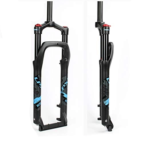 Mountain Bike Fork : CAISYE 20 / 26 Inch MTB Bike Front Fork, Mountain Bicycle Suspension Forks with Rebound Adjustment, 110Mm Travel 28.6Mm Threadless Steerer Suspension Fork Rigid Parts, 20in