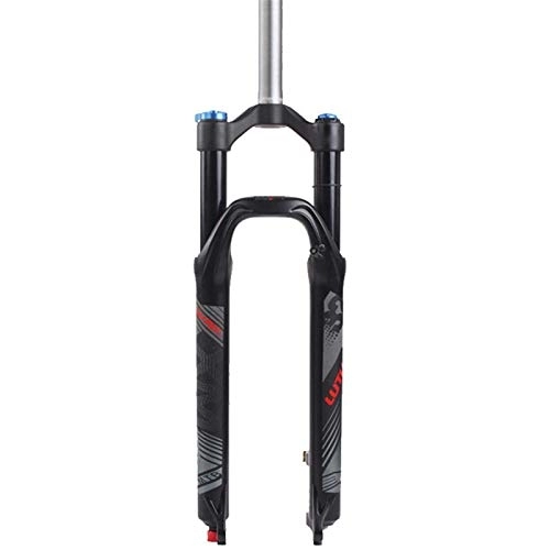 Mountain Bike Fork : CAISYE Bicycle Forks 26 / 27.5 / 29 Inch Bike Forks, Suspension Fork Air MTB Suspension Fork, Rebound Adjust Straight Tube 28.6Mm QR 9Mm Travel 120Mm Manual Lockout Mountain Bike Forks, 26in