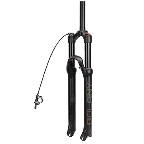 Mountain Bike Fork : CAISYE Bicycle Forks 26 / 27.5 / 29 Inch Mountain Bike Bicycle Suspension Fork, Aluminum Magnesium Alloy Light MTB Air Forks with Tires Suspension Travel: 120 Mm Bicycle Forks, Remote Lockout, 26in