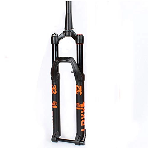 Mountain Bike Fork : CAREXY Bike Fork, Air Suspension Forks Shock Absorber Mountain Bicycle MTB Pneumatic Fork Bike Accessories, Black, 27.5in