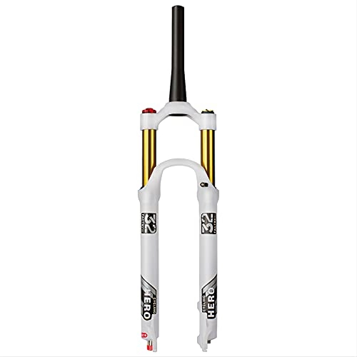Mountain Bike Fork : CAREXY MTB Front Fork, 26 / 27.5 / 29 Inch Bicycle Suspension Fork with Damping Adjustment, Magnesium Alloy Bike Forks Disc Brake, Tapered Manual, 27.5