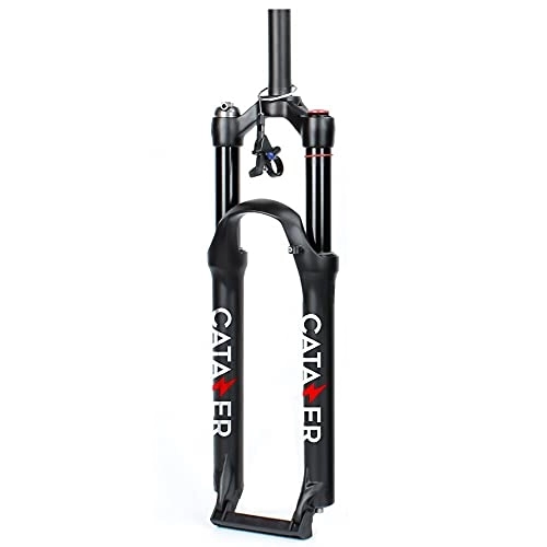 Mountain Bike Fork : CATAZER Mountain Bike Fork 26 27.5 29 inch, Travel 120mm MTB Air Fork, Ultralight Bicycle Suspension Front Forks Disc Brake Fit XC / AM / FR Cycling (Straight Remote Lockout, 29er)
