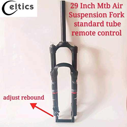 Mountain Bike Fork : Celtics 29er inch Mountain Bike Air Suspension Fork 1-1 / 8" Threadless with standard tube manual / remote control lock out (29 inch standard tube remote control)