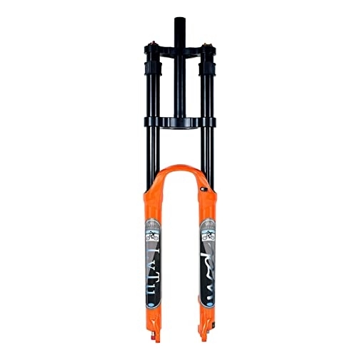 Mountain Bike Fork : CEmeLi Downhill Mountain Bike Suspension Fork 26 27.5 29 Inch Travel 160mm Air Fork Rebound Adjust Double Shoulder With Lockout Function Bicycle Shock Absorber (Size : 26 inch)