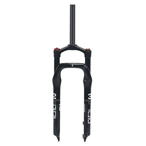 Mountain Bike Fork : CEmeLi Snow Mountain Bike Suspension Fork 26 Inch 1-1 / 8" Alloy Air Ahead Forks For Beach Bicycle 4.0" Tire Black 115mm Travel