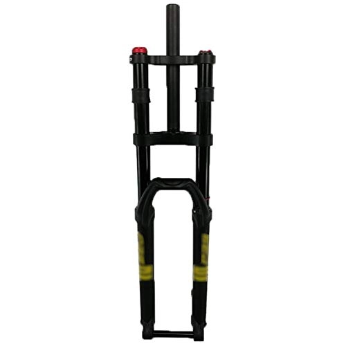 Mountain Bike Fork : CHICTI Front Fork, Suspension Fork, Shoulder-controlled Shock-absorbing Air Fork, 27.5 / 29 Inch 15mm Barrel Shaft Design Cycling (Color : Yellow, Size : 27.5inch)