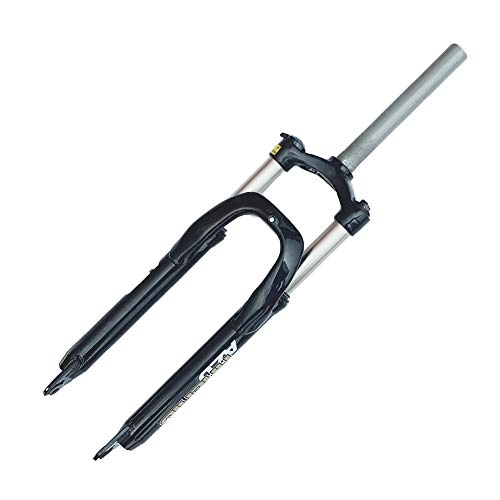 Mountain Bike Fork : CHICTI MTB Suspension Front Fork, Semi-aluminum Shoulder Control Locking Fork, Soft And Hard Adjustable Front Fork