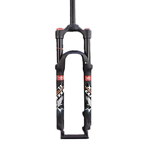 Mountain Bike Fork : CHICTI Suspension Fork, Pneumatic Front Fork Shock Absorber Front Fork, Mountain Bike Fork 26 / 27.5 / 29 Inch Cycling (Color : A, Size : 26inch)