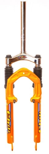 Mountain Bike Fork : Chili Works 381 26" Disc Suspension Bike Forks 1" (AHEAD) 210mm Steerer, Orange
