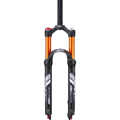 Mountain Bike Fork : CHOULIANHD 26 / 27.5 / 29 Air Rebound Adjust MTB Suspension Forks, Straight Tube 28.6mm QR 9mm Travel 120mm Crown Lockout Mountain Bike Double Air Chamber Damping (Size : 29)