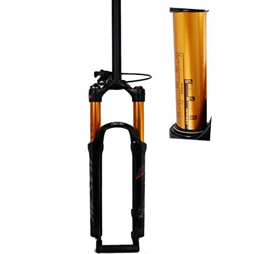 Mountain Bike Fork : CHP Air Mountain Bike Suspension Fork 26 27.5 29 Inch Straight Tube 1-1 / 8" QR 9mm Travel 100mm Manual / Crown Lockout MTB Forks 1790g Bicycle Cycling mtb Bike Suspension Fork air shock
