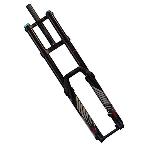 Mountain Bike Fork : CHP Double Shoulder Front Fork, 27.5 / 29 Inch Mountain Bike Barrel Axle Front Fork, Bicycle Damping Air Fork (Size : 27.5inch)