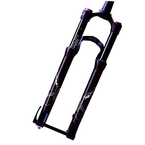 Mountain Bike Fork : CHP Front Suspension Forks 26 Inch Cone Tube Mountain Bike Black Damping Gas Barrel Uranium Shoulder Control (Color : A, Size : 26 inch)