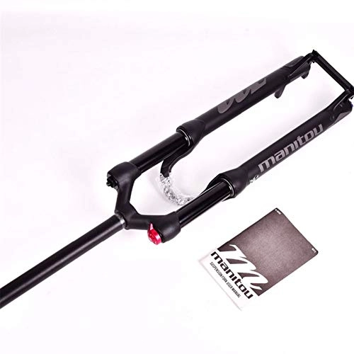 Mountain Bike Fork : cjcaijun mountain bike fork 27.5 29 inch Bicycle fork Manitou Marvel Comp Oil and Gas Fork SR pneumatic front fork suspension Disc Brake Bicycle parts (Color : 29 straight)