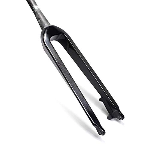 Mountain Bike Fork : COKECO full carbon fiber MTB front Fork No standard spinal canal full carbon fiber mountain bike front fork hard fork disc brake 26 inch 27.5in Mountain cycling carbon fork 3K Black