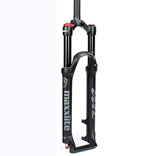 Mountain Bike Fork : CWGHH Bicycle spring fork, 2 spring fork 6.27.5.29 inch damping rebound adjustable exposure stroke 120mm suitable for bicycles mountain bike suspension fork