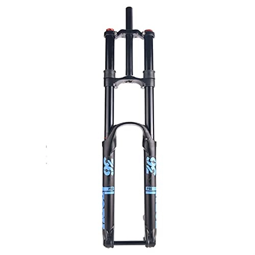 Mountain Bike Fork : Cycling Equipment 36 Tube Double Shoulder Front Fork 27.5 Inch Mountain Bike Downhill Front Fork 29 Inch Bicycle Front Fork Air Fork Damping 15*110 for bike ( Color : Black tube , Size : 27.5INCH )