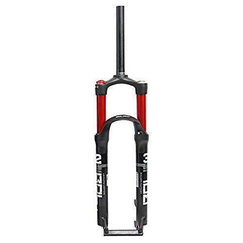 Mountain Bike Fork : Cycling Fork 26in / 27.5in / 29in Suspension Fork, Double Chamber Fork For Cushioned Wheels Disc Brake Bike Air Fork 1-1 / 8" Travel: 100mm, 29inch XIUYU (Color : 27.5inch)