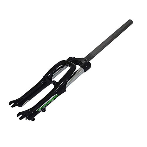 Mountain Bike Fork : Cycling Suspension Fork 20 Inch MTB, Mountain Bike Shock Absorber 1-1 / 8" Folding Small Wheel Bicycle Aluminum Alloy Fork, Black-20inch