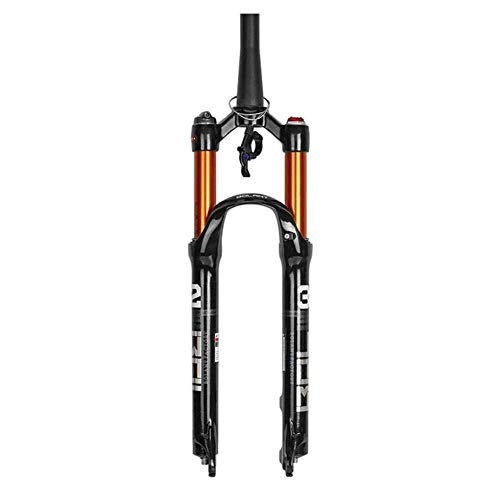 Mountain Bike Fork : Cycling Suspension Fork Suspension Fork, Double Air Fork For 26inch 27.5inch 29inch Stroke 100 Mm Diameter 28.6 Mm, A XIUYU (Color : A)