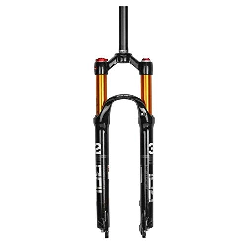 Mountain Bike Fork : Cycling Suspension Fork Suspension Fork, Double Air Fork For 26inch 27.5inch 29inch Stroke 100 Mm Diameter 28.6 Mm, A XIUYU (Color : B)