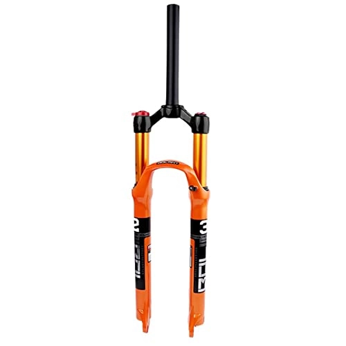 Mountain Bike Fork : Cycling Suspension MTB Bike Front Fork 26 27.5 29 in Air Shock Absorber Bicycle Suspension Fork Straight / Cone Tube Shoulder / Remote Control Disc Brake Travel 100mm QR 9mm