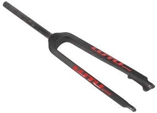Mountain Bike Fork : DACYS Bicycle Suspension Fork MTB Bicycle Front Fork 26 27.5 29 Inches Carbon Fiber Hard Fork Mtb Bicycle Suspension Fork Maximum Support 7 Inch Disc Bike Fork (Color : Red, Size : 27.5 inches)