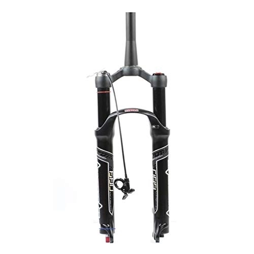 Mountain Bike Fork : DaGuYs Mountain bike Suspension Fork Adjustable damping Straight tube / spinal canal air pressure fork Rebound Adjust QR Lock Out Ultralight Wire control (Cone Remote 29inch)