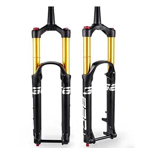Mountain Bike Fork : DFBGL Air MTB Bicycle Suspension Fork 27.5 29 Inch Rebound Adjustment Tapered Tube 1-1 / 2\