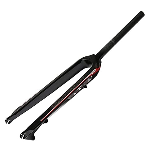 Mountain Bike Fork : DFBGL Bicycle Fork Mountain Bike Fork Mountain Bike Suspension Fork Full Carbon Fiber Without Suspension Straight Tube-Hard Fork Mountain Bike Disc Brake Front Fork Carbon Fork