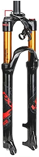 Mountain Bike Fork : DFBGL Cycling Forks Air Fork 26 / 27.5 / 29 Inch Suspension Fork, 1-1 / 8"Mountain Bike Bicycle Fork Line Control Shoulder Contro Lockable Travel: 100 Mm
