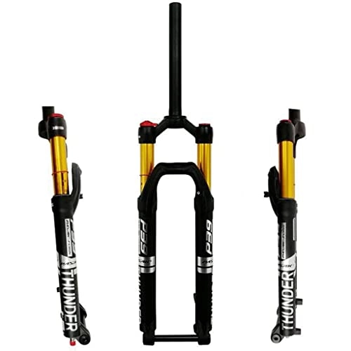 Mountain Bike Fork : DFBGL Mountain Bicycle Suspension Forks, MJH-B02 Air Suspension 27.5 / 29 inch MTB Bike Forks With Damping Rebound Adjustment 1-1 / 8" Magnesium Alloy 15 * 100mm Axle Disc Brake Travel 120mm