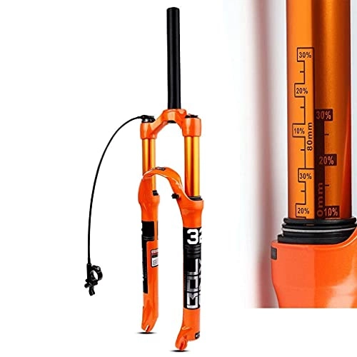 Mountain Bike Fork : DGHJK MTB Bicycle air Suspension Fork 26 27.5 29 Straight 28.6mm Cone 39.8mm Travel 120mm discbrake RL / HL QR 9mm Bike Fork 1650g for Mountain Bikes