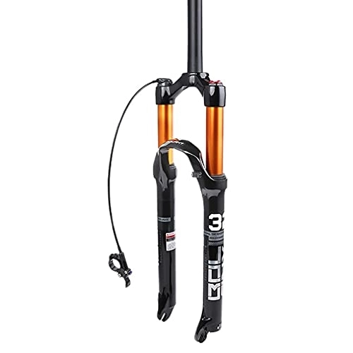 Mountain Bike Fork : DHMKL 26 / 27.5 / 29 Inch Mountain Bike Front Fork Bicycle MTB Fork, Air Fork / Shoulder Control / Wire Control / Straight Tube / Cone Tube / Opening 100mm / Fork Foot 9mm / Mountain Bike Air Fork