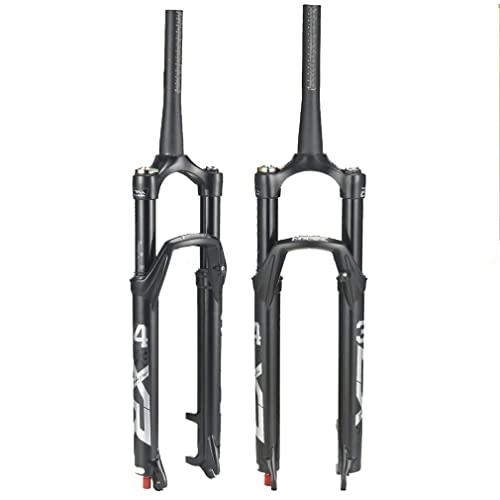 Mountain Bike Fork : DHMKL 26 / 27.5 / 29 Inches Mountain Bike Front Fork MTB Fork, Air Fork / Disc Brake / With Damping / Stroke 120mm / Opening 100mm / 34mm With Graduated Teflon Coated Inner Tube