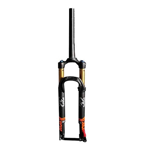 Mountain Bike Fork : DPG 27.5 / 29 Inch Bicycle Fork, Mountain Bike Fork Mtb Pneumatic Fork / Gold Tube / Barrel Fork / Stroke 100Mm / Open Gear 100 / 110Mm / Rebound Soft And Hard Adjustable
