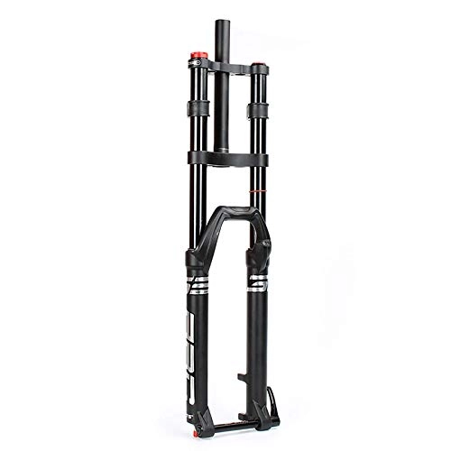 Mountain Bike Fork : DPG air fork 27.5 / 29"Mountain bike suspension fork, double shoulder air Mtb bicycle fork Mtb bicycle fork with damping adjustment Large stroke, 29