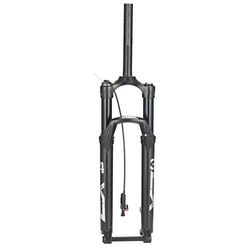 Mountain Bike Fork : DPG Bicycle Suspension Front Fork Shock Absorber, Aluminum Alloy Mountain Bike Air Fork With Damping Adjustment, Suspension Travel 120Mm, Barrel Shaft, 26"Straight Remote
