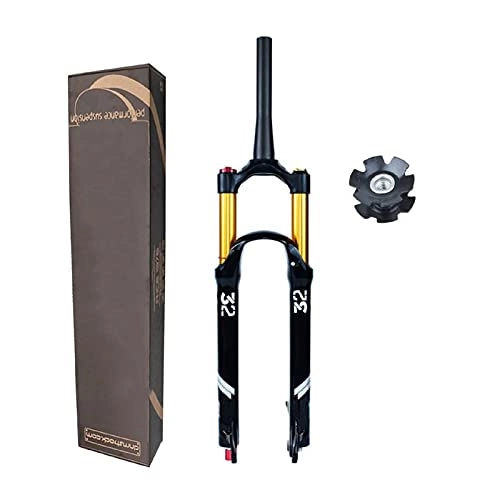 Mountain Bike Fork : DPG Mtb Fork 26 / 27.5 / 29 Inch, Ultralight Magnesium Alloy Bicycle Air Fork 1-1 / 8"Bicycle Suspension Black Fork Travel 140Mm