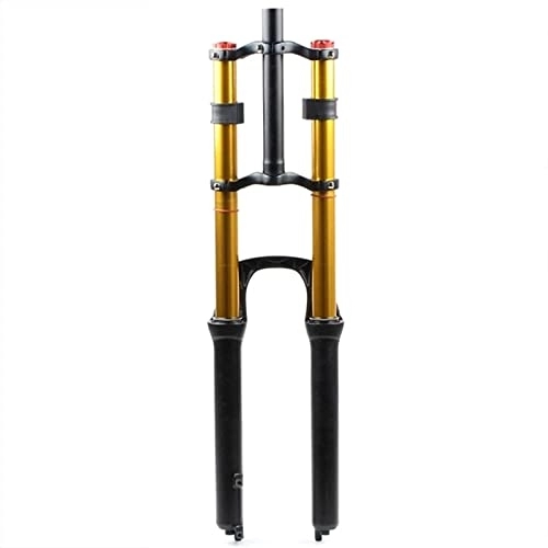 Mountain Bike Fork : DRHLOOW Bicycle Fork 26 / 27.5 / 29er MTB Suspension Air Fork Magnesium Alloy Double Shoulder Air Oil Lock Straight Downhill Fork Oil Spring and Air Fork(Size:26, Color:OIL OPEN)