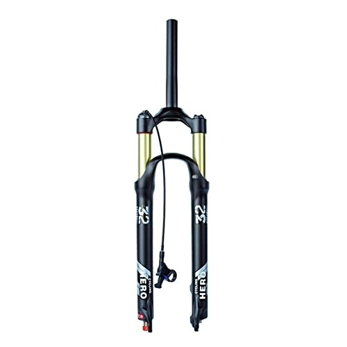 Mountain Bike Fork : Dunki 26 / 27.5 / 29 Travel 140mm Air Suspension Fork Rebound Adjust 1-1 / 8 Straight Tube QR 9mm Manual / Remote Lockout XC AM Ultralight Mountain Bike Front Fork (Color : Remote, Size : 29 inch) (Remote 26