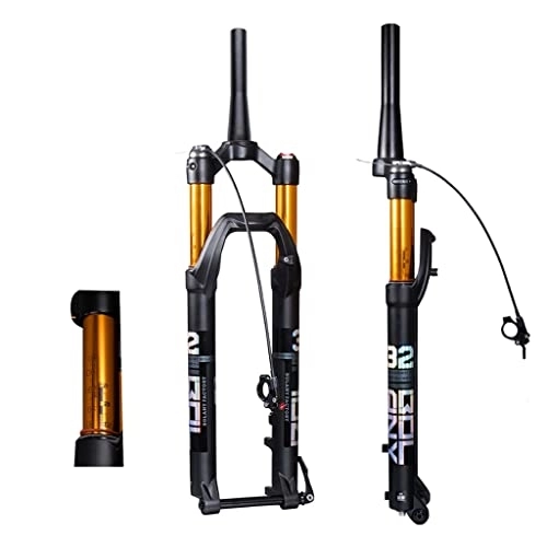 Mountain Bike Fork : Dunki Bike Forks 27.5 / 29 Inch Suspension Fork 100mm Travel 1-1 / 2" Tapered Mountain Bike Air Shocks Fork 15mm×100mm Axle Manual / remote Lockout XC / AM Bicycle Front Forks (Remote 29")
