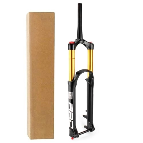 Mountain Bike Fork : DYSY 27.5 Inch DH Mountain Bike Front Fork, Aluminum Alloy 1-1 / 2" Conical Tube Steerer 29ER MTB Bicycle Fork Manual Locking Axle 15 * 110mm (Size : 27.5 inch)