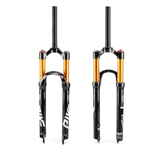 Mountain Bike Fork : DYSY Mountain Bicycle Fork 26 27.5 29 Inch Magnesium Aluminum Alloy 1-1 / 8" Threadless Straight Tube Steerer MTB Bike Forks Travel 120mm (Color : Manual lock A, Size : 27.5 inch)