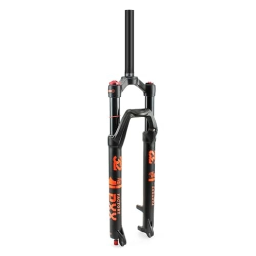 Mountain Bike Fork : DYSY Ultralight Mountain Bike Fork 26 Inch, Bicycle Shock Absorber 1-1 / 8 Shoulder Lock 27.5 29 Inch MTB Front Forks Travel 120mm Black (Color : Straight tube A, Size : 26 inch)